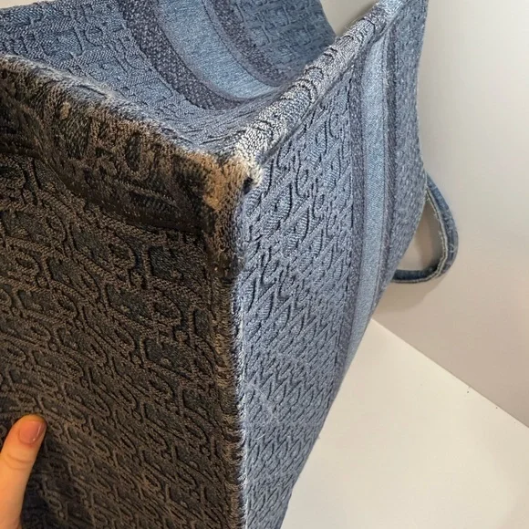 Christian Dior Large Denim Book Tote - Picture 11 of 15